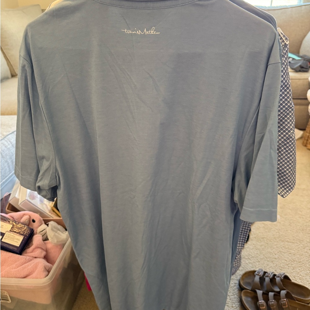 Travis Mathew Slate Blue Short Sleeve Tee